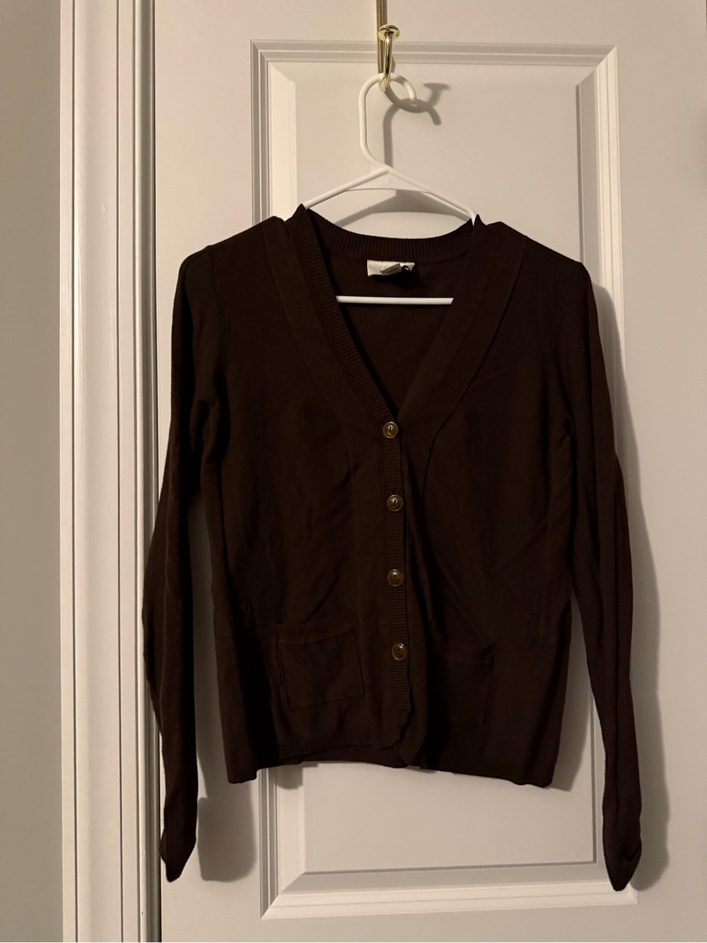 Vintage Ann Taylor LOFT Chocolate Brown Cardigan